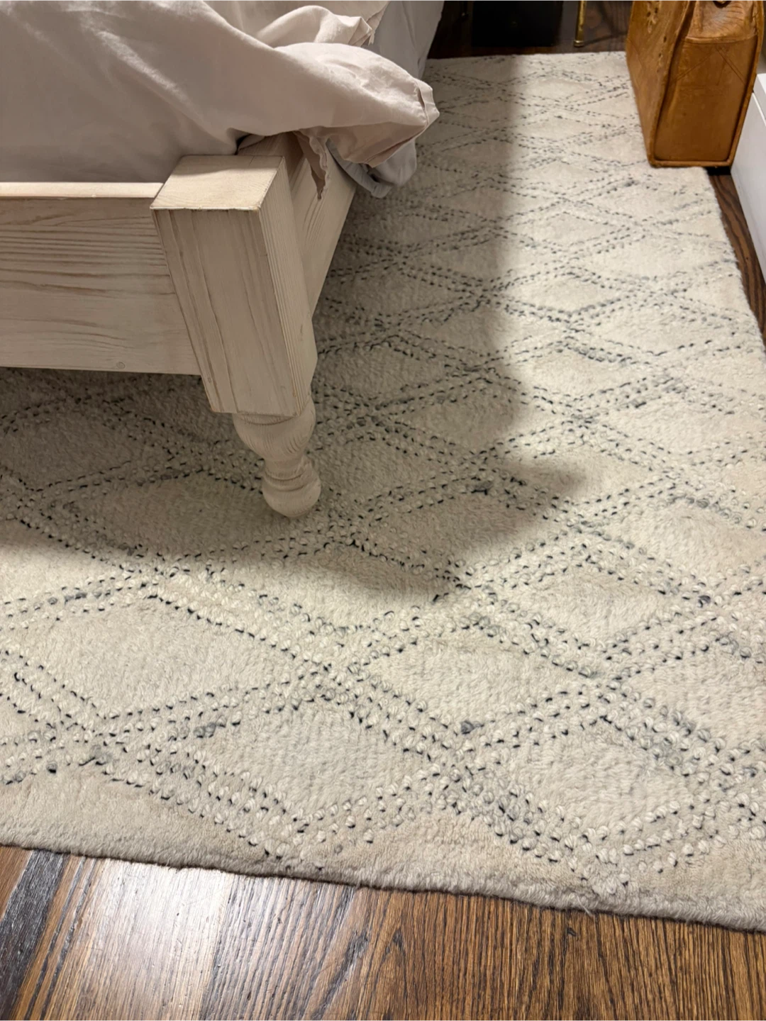 West Elm Hazy Lattice Wool Rug - photo 2