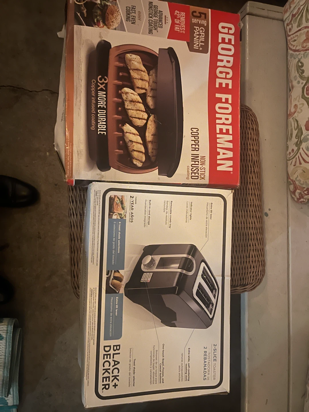 George Foreman Grill & Panini Press Black+Decker 2-Slice Toaster