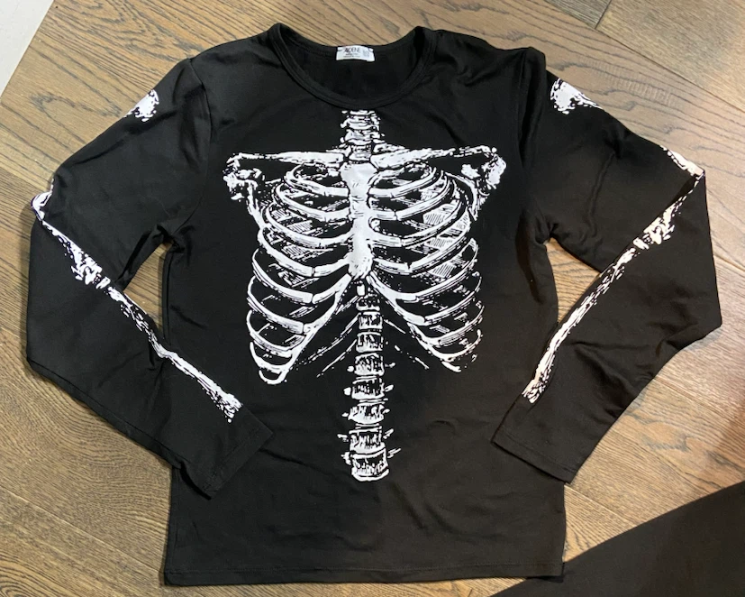 LIKE NEW: Ardene Skeleton Pajama Set - Kids XL, 13-14 yrs - photo 3