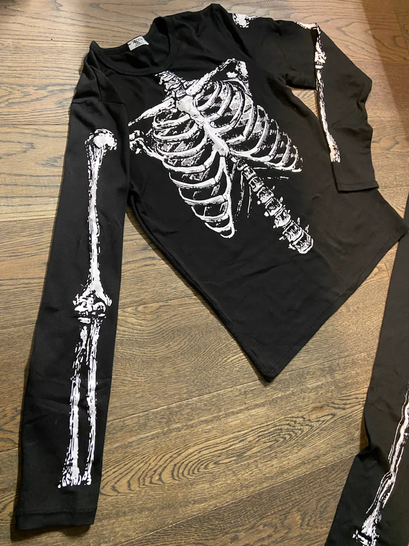 LIKE NEW: Ardene Skeleton Pajama Set - Kids XL, 13-14 yrs - photo 5