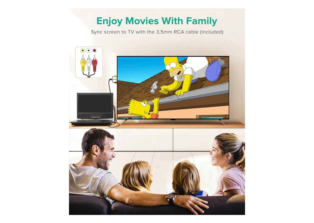 Wonnie Region-Free Portable DVD Player 10.5" - photo 5