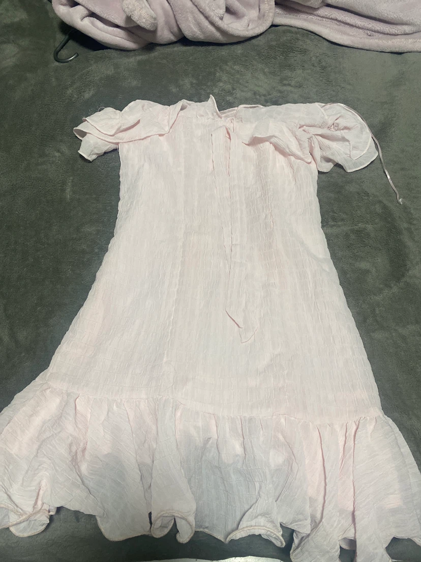 O.VIANCA Pink Ruffle Dress