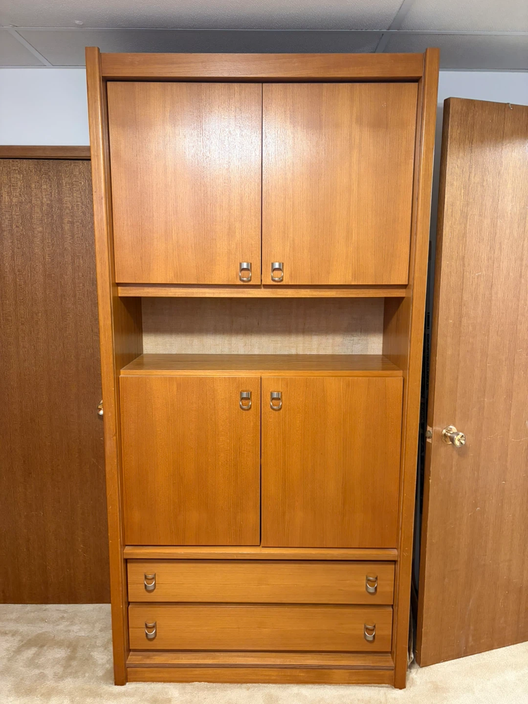 Mid Century Modern Teak Wall Unit