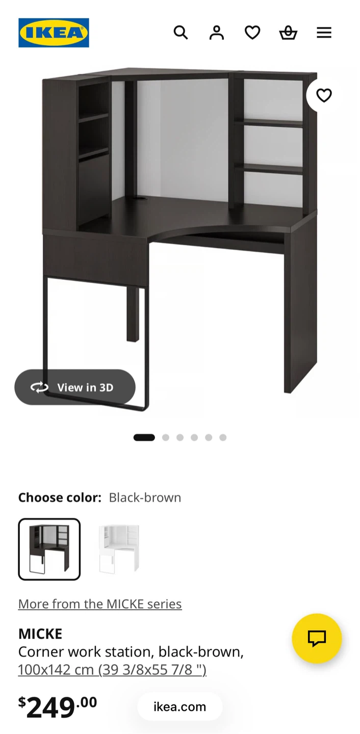 Ikea micke desk