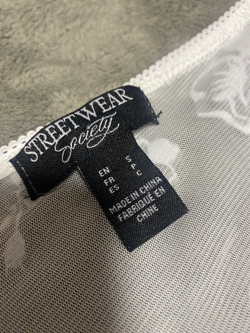 Streetwear Society White Lace Tie-Front Cardigan - photo 3