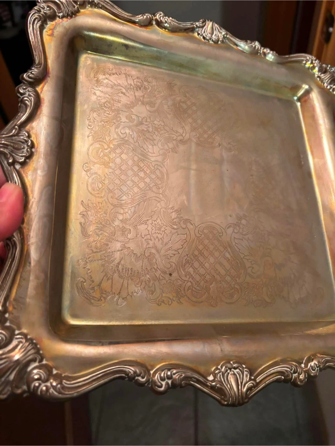 Assorted Silver Serving Trays - photo 3