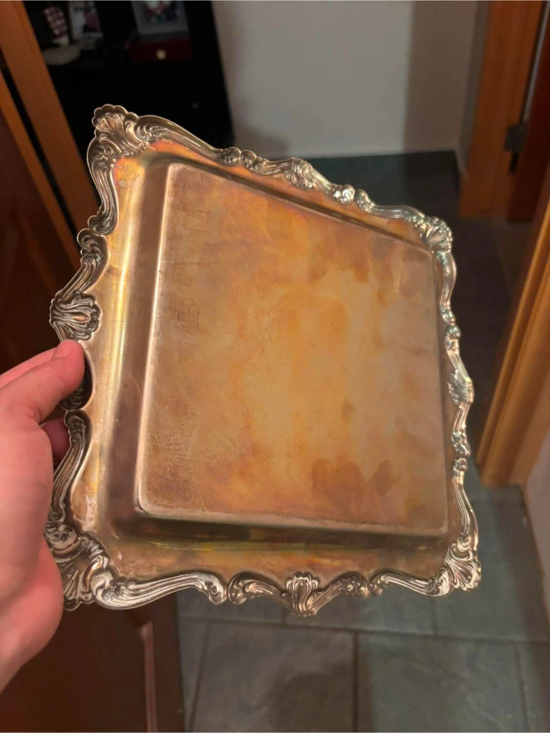 Assorted Silver Serving Trays - photo 4