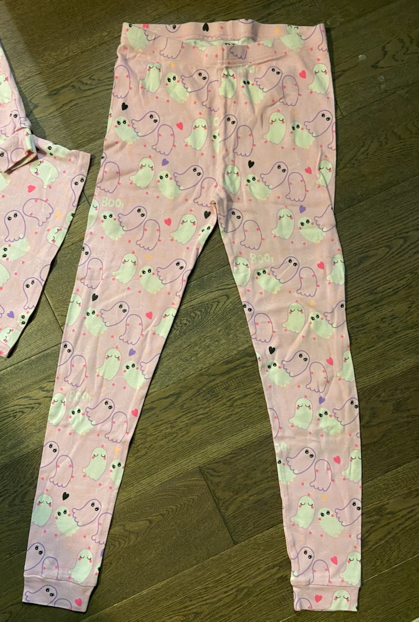 LIKE NEW Children's Place Halloween Ghosts Pajama Set - Size 14 - photo 3