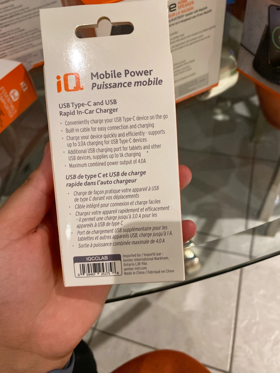 iQ Rapid In-Car Charger with USB Type-C and USB - photo 2
