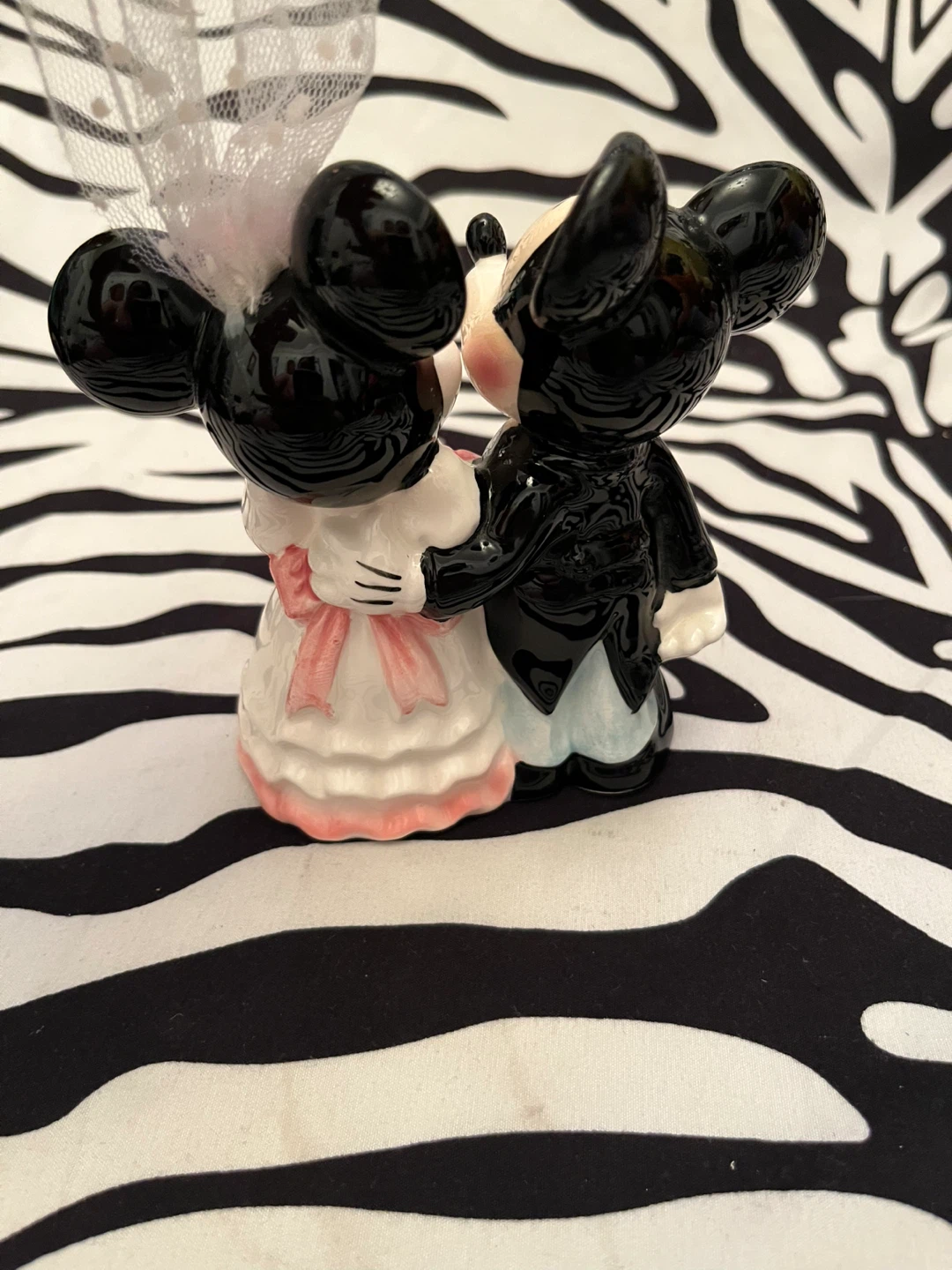 🤍 Vintage Disney Mickey & Minnie Mouse bride & groom figurine 🤍 - photo 5