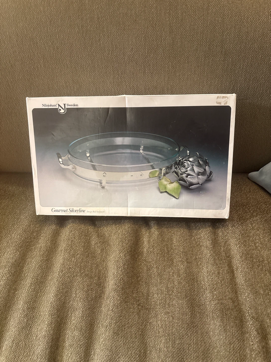 NilsJohan Gourmet Silverline Glass Serving Dish 35x25cm - photo 4