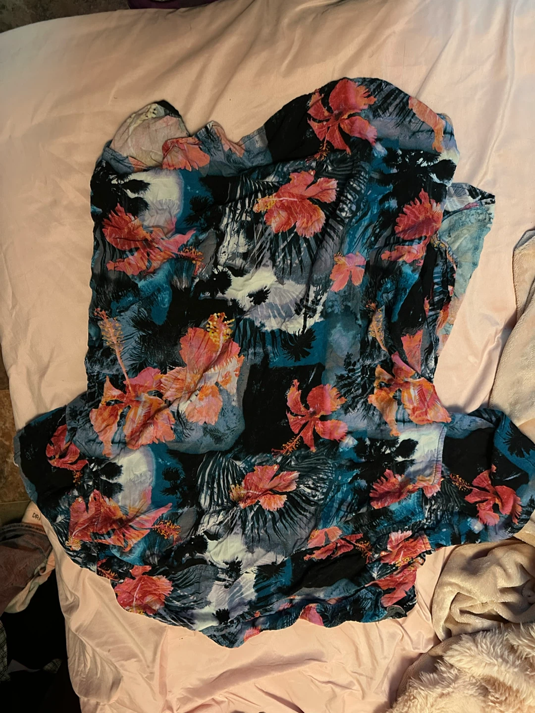 Hawaiian Print Button-Up Shirt - photo 2
