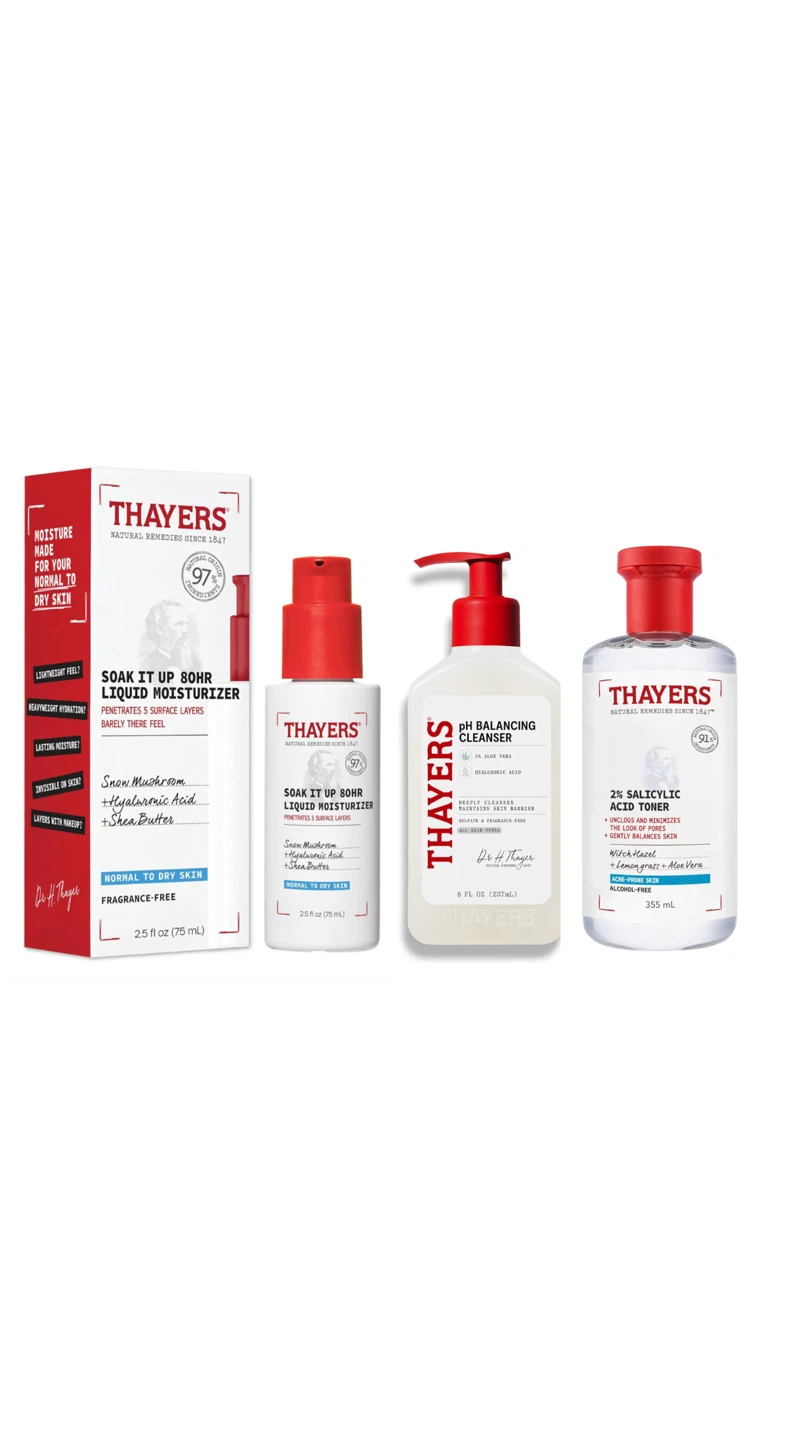 35$ all Thayers Skincare Set: Moisturizer, Cleanser & Toner