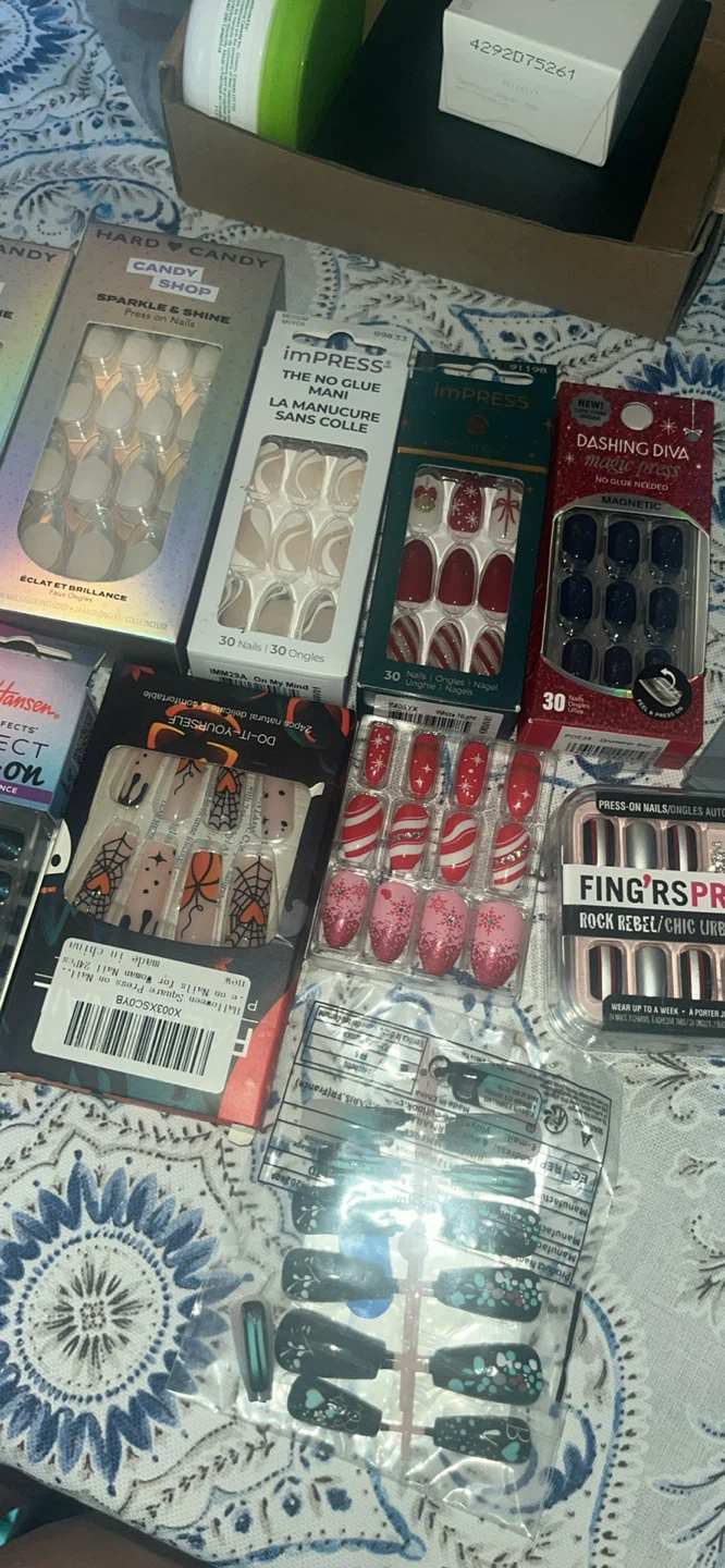 Assorted Press-On Nails Lot  bundle