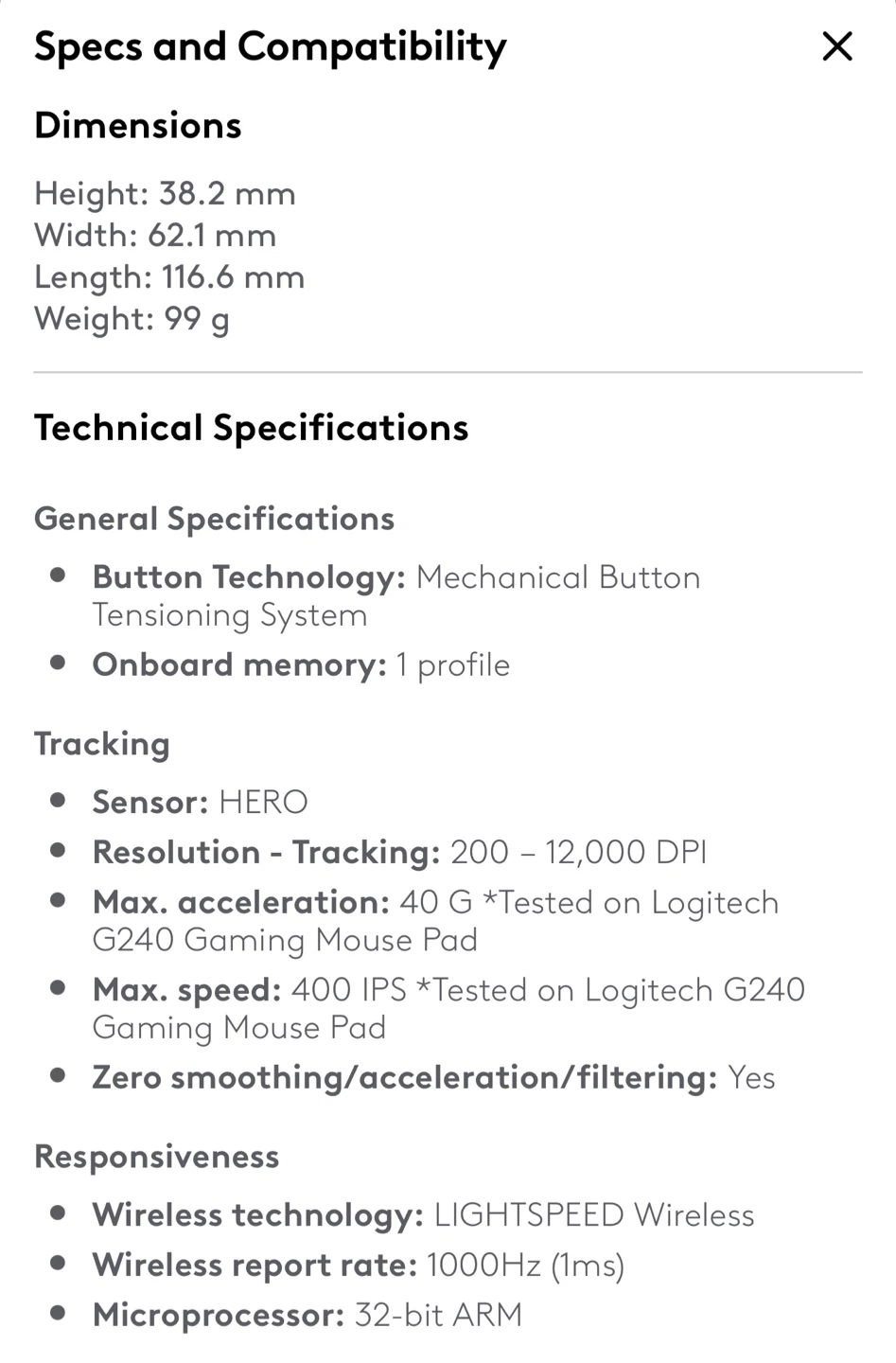 Logitech G304 LIGHTSPEED Wireless Gaming Mouse - photo 4