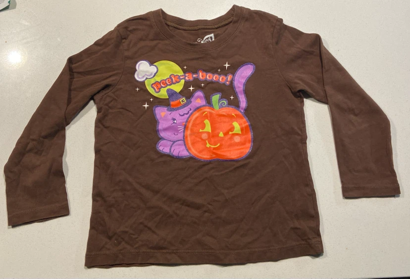 EUC Children's Place Halloween Long Sleeve Shirt 4T