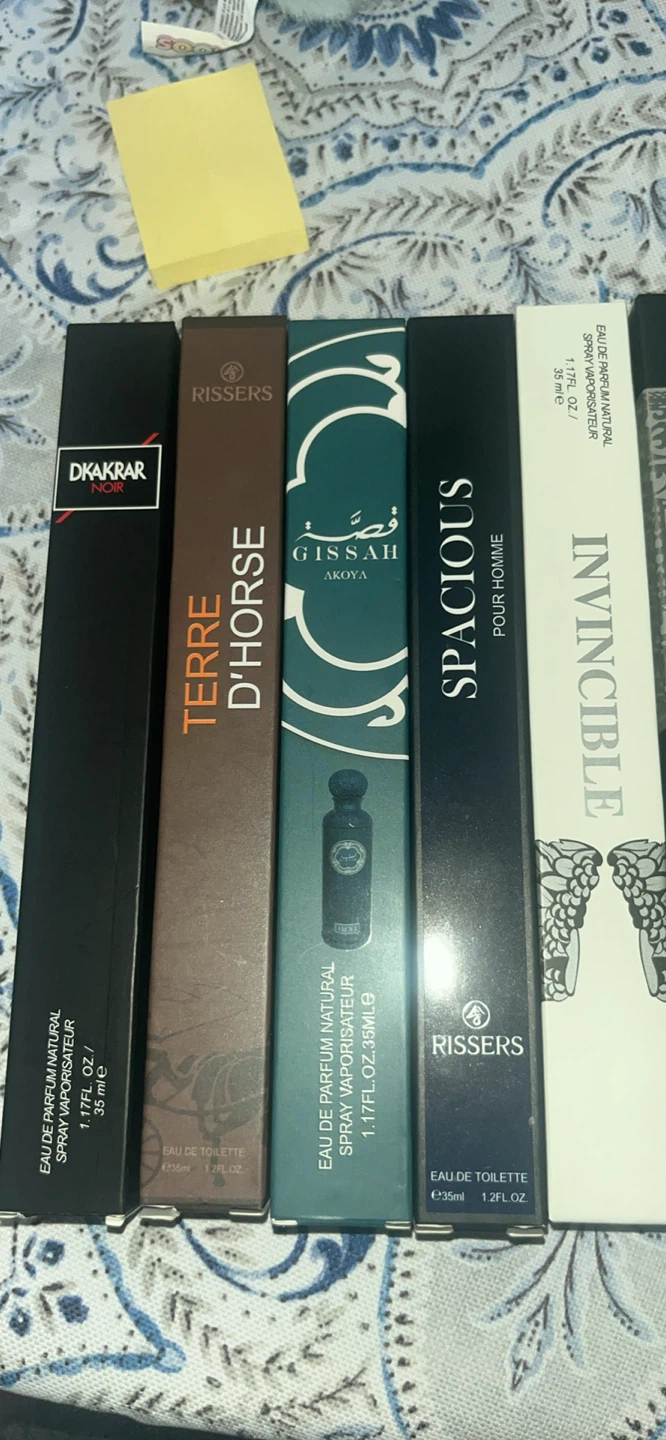 Assorted Men's Fragrances - Rissers, DKAKRAR, Akoya
