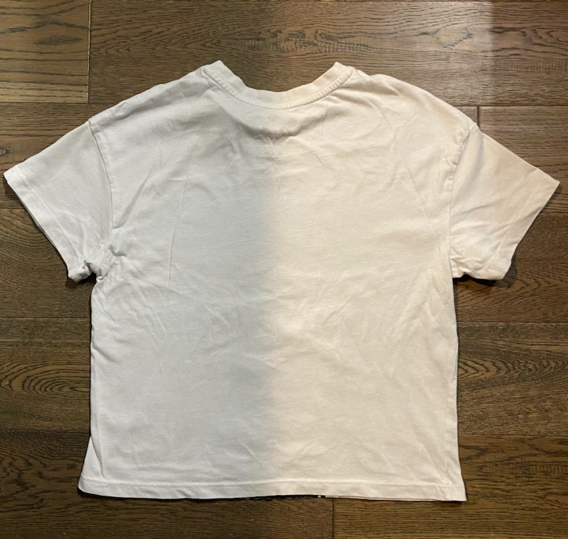 EUC: White Cropped “Wednesday” Graphic Tee Size 10-12 yrs - photo 5