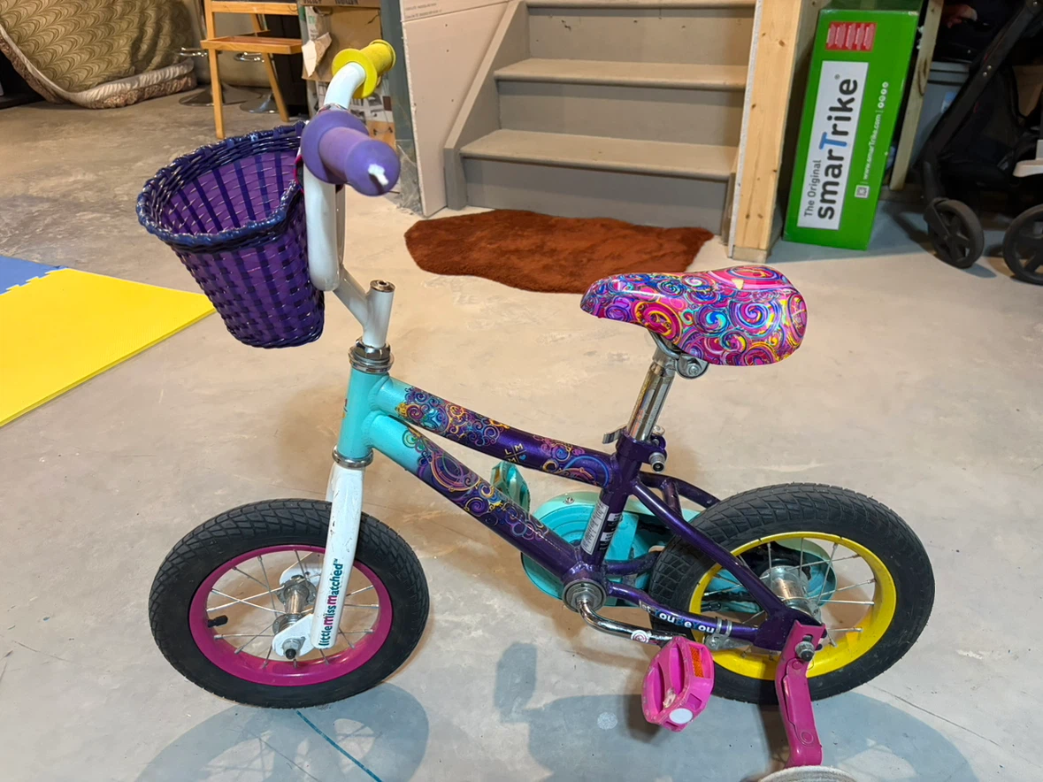 Little Miss Matched Kids Bicycle with Basket - photo 2