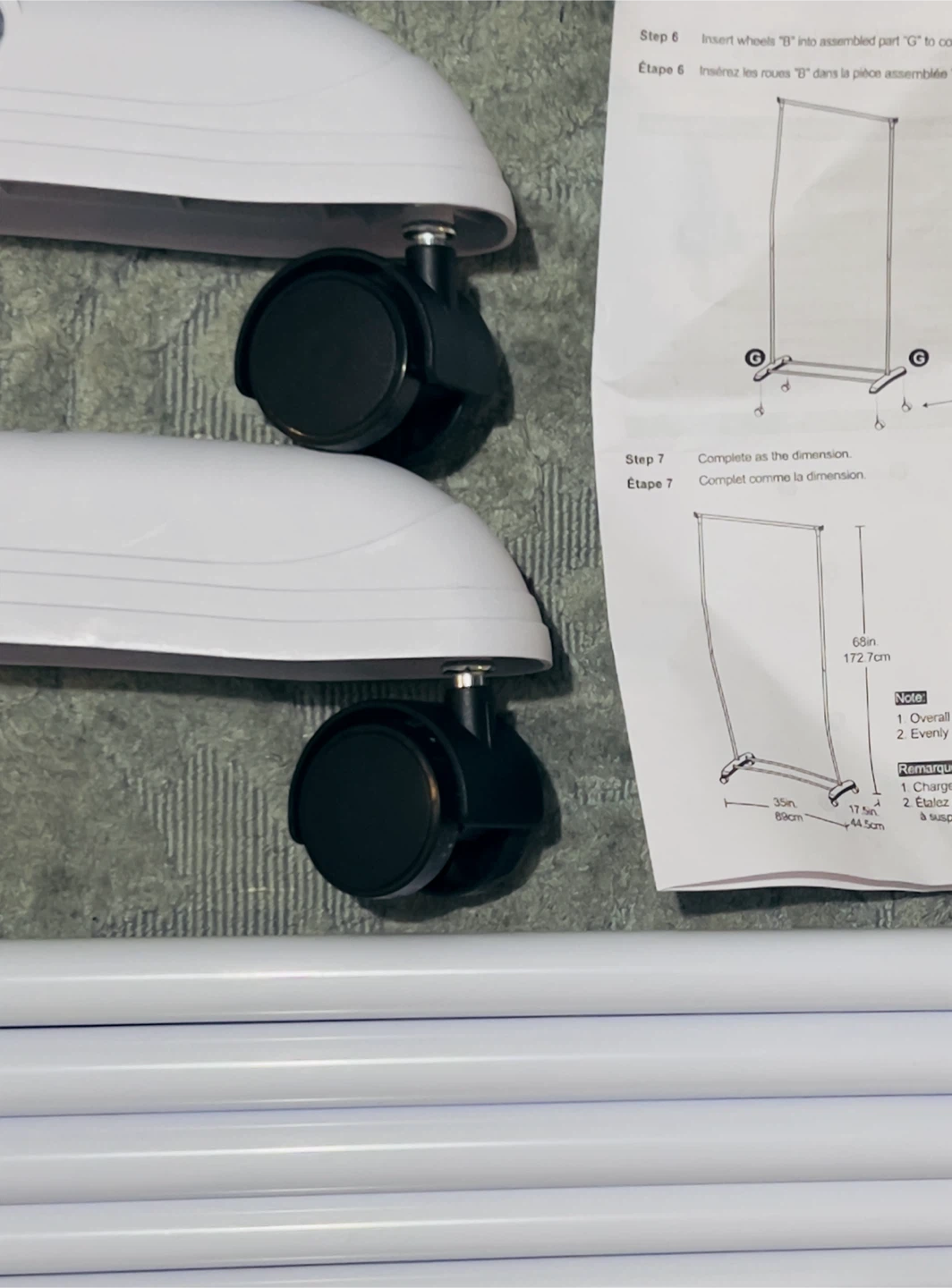 Mainstays Garment Rack with Wheels - photo 5