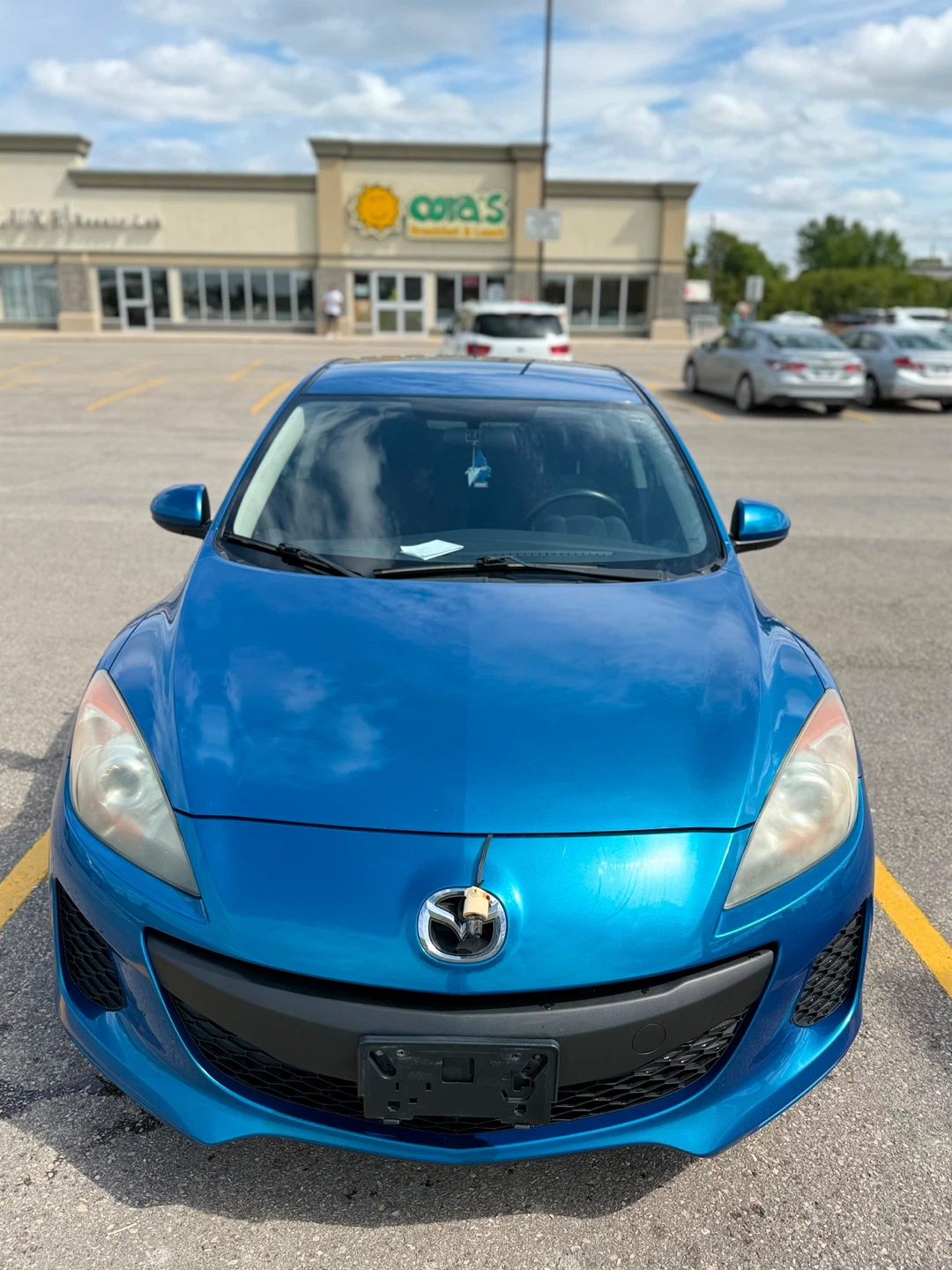 Blue Mazda 3 Hatchback