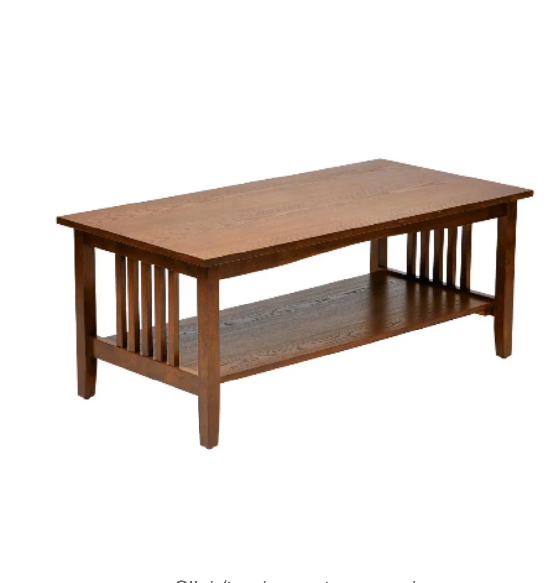 Wooden Coffee Table with Shelf