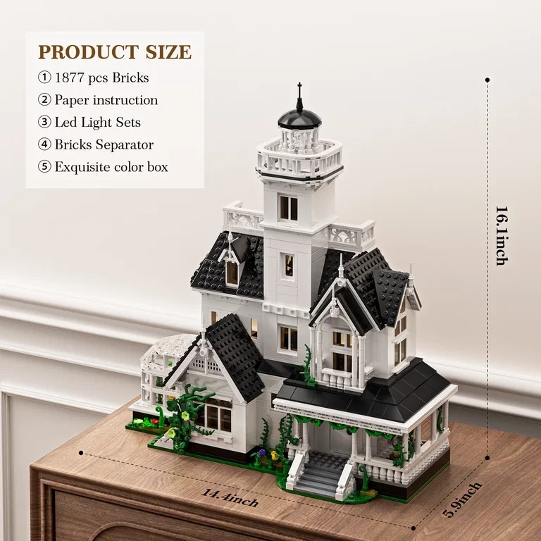 Light-Up Building Block Model House Set - photo 2