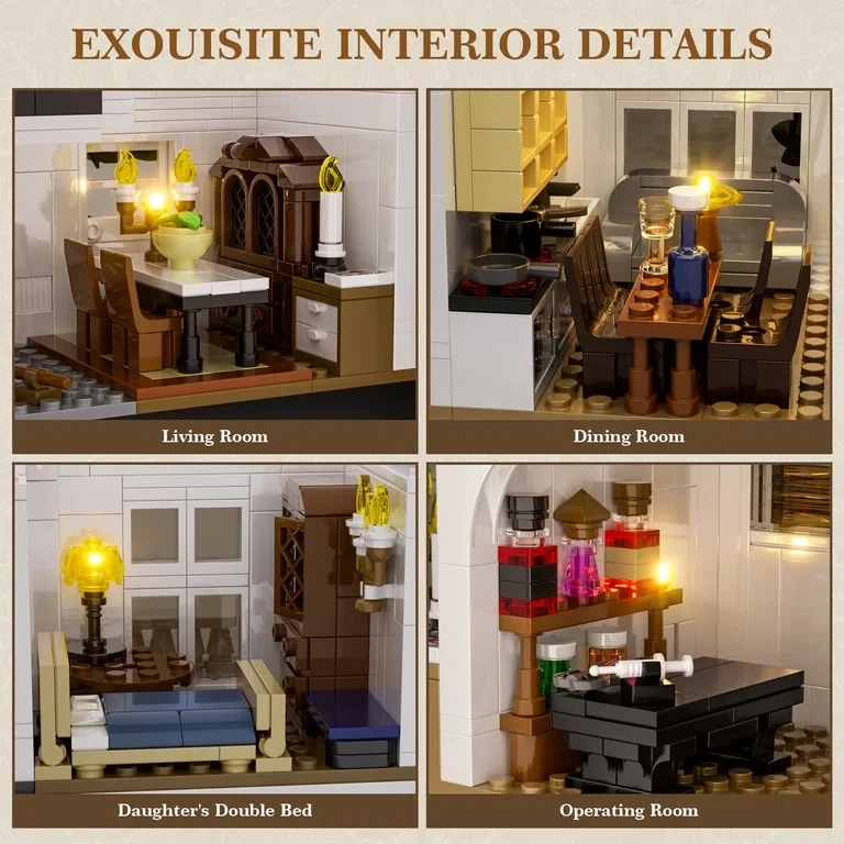 Light-Up Building Block Model House Set - photo 3