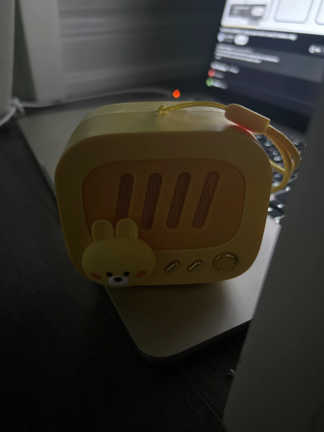 Yellow Retro Bluetooth Speaker