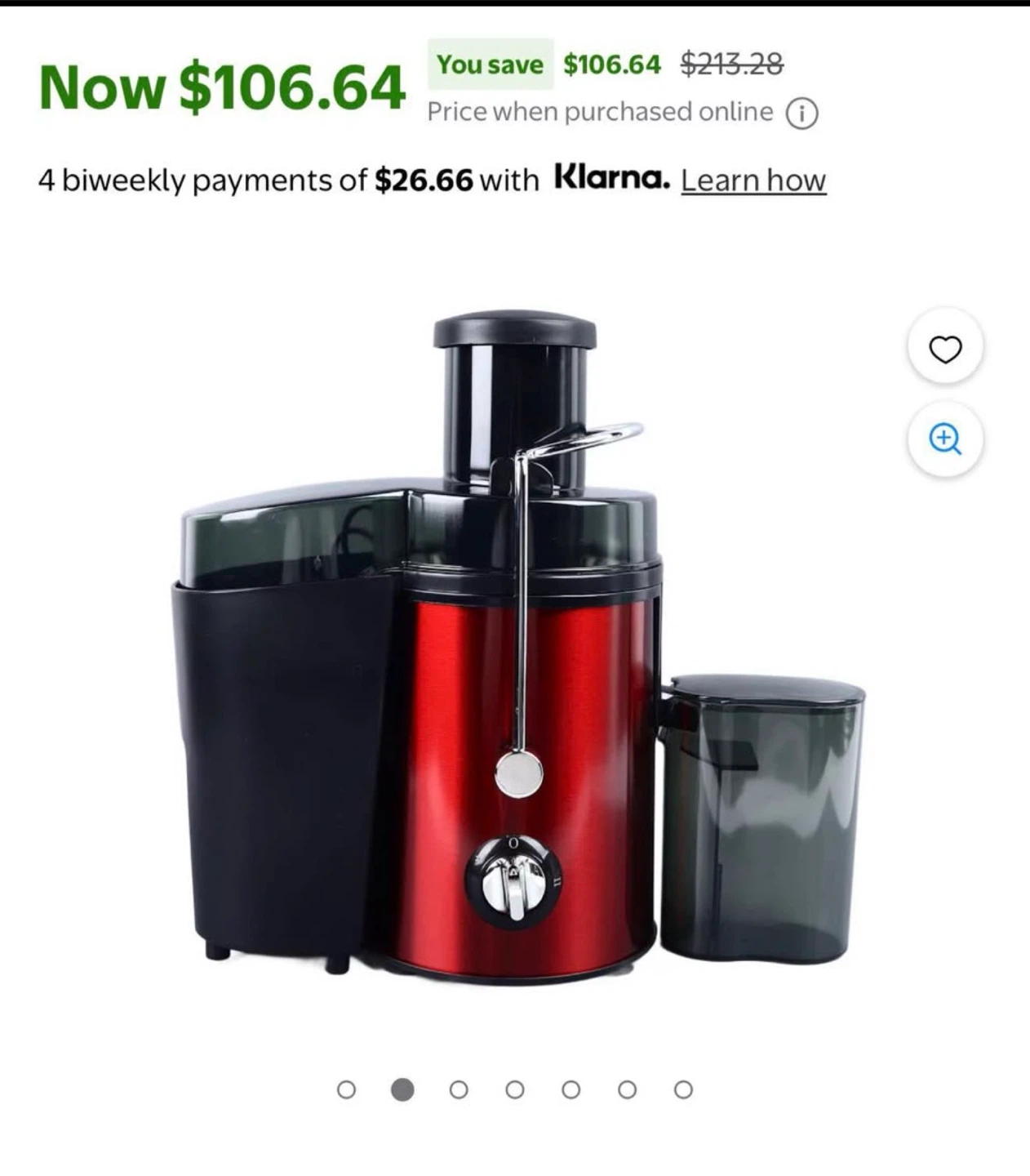 Red Electric Juicer with Accessories - photo 5