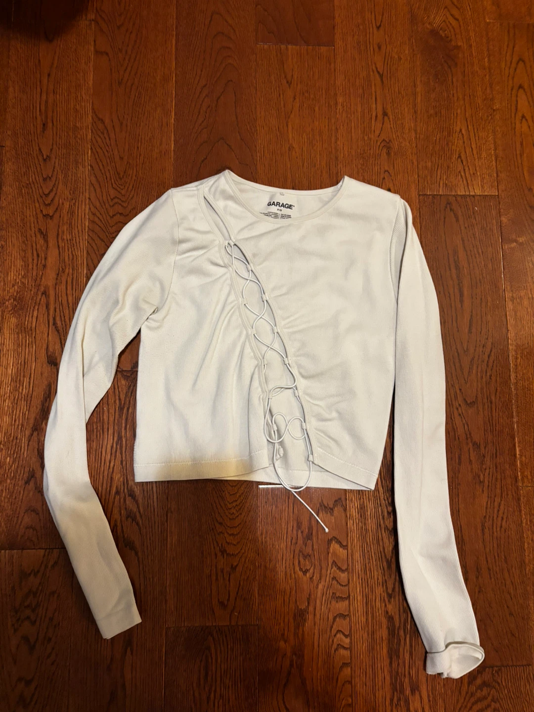 GARAGE Long Sleeve Ruched Top