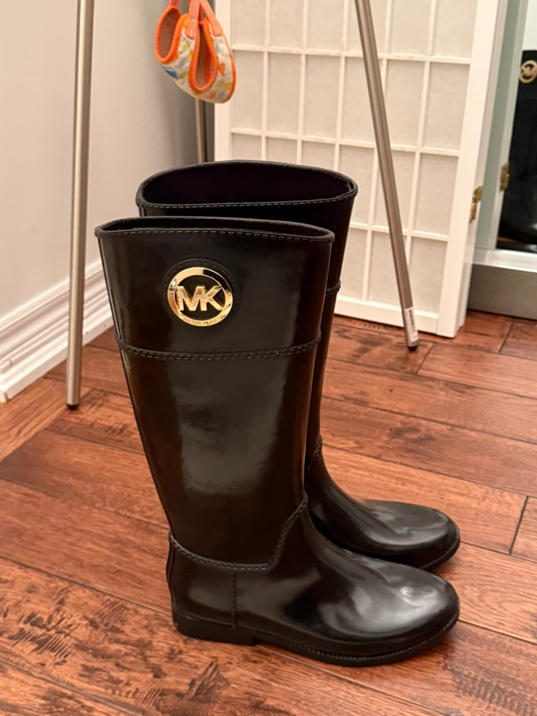 Michael Kors Black Rubber Rain Boots - photo 2