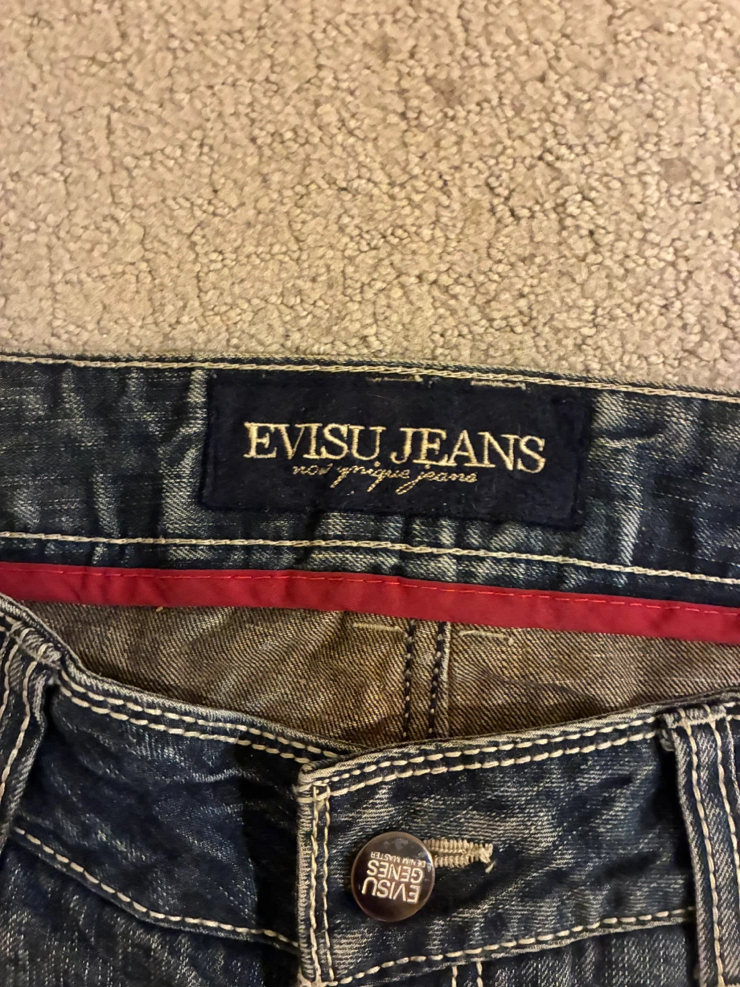 Evisu Genes Unique Eagle Embroidered Jeans - photo 4