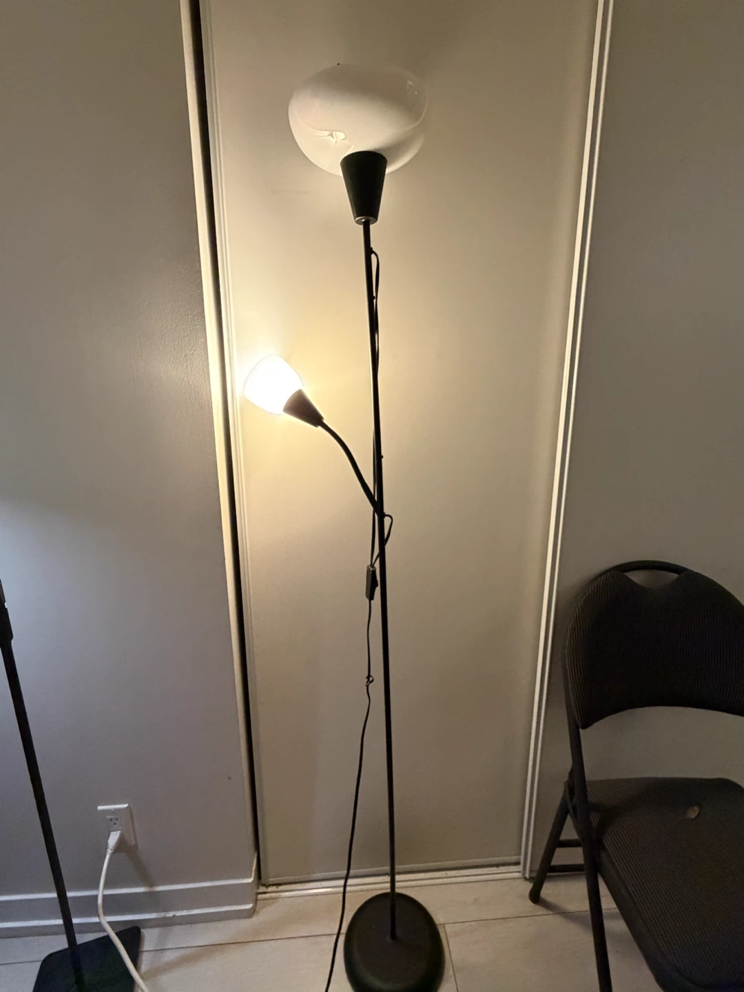IKEA- Black Floor Lamp with Two Lights - photo 2