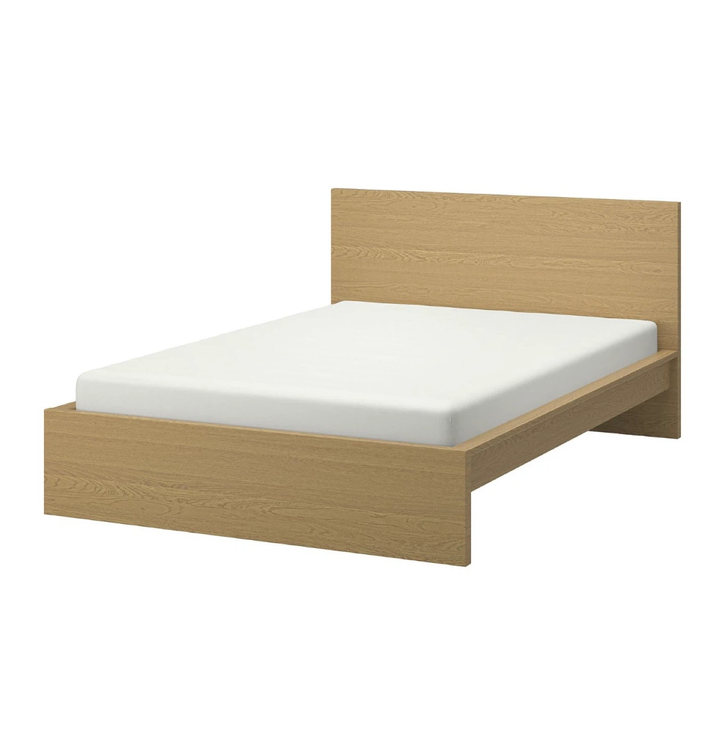 IKEA Queen Size-Oak Veneer Bed Frame