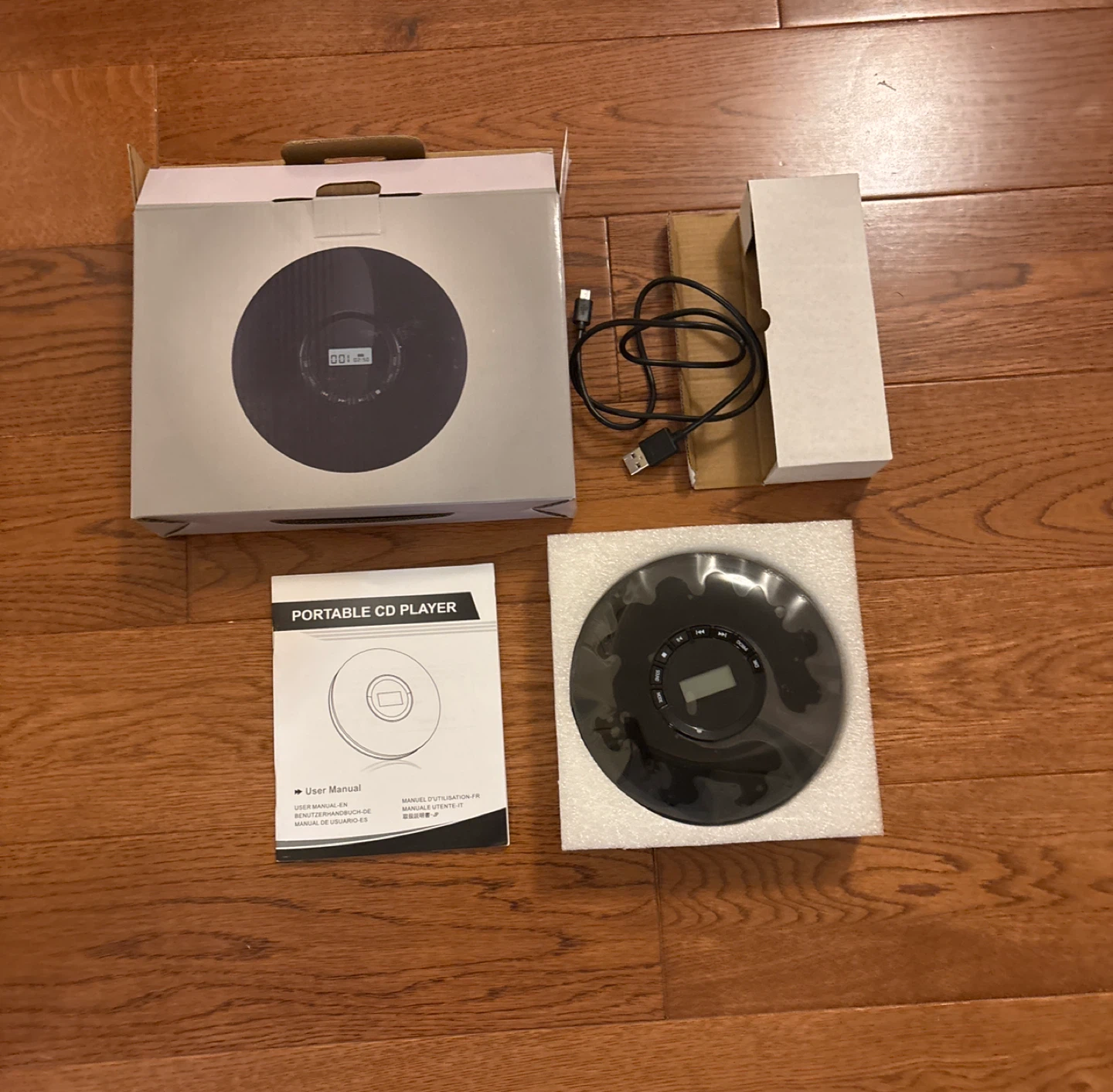 Portable CD Player, All New, USB Cable and Manual