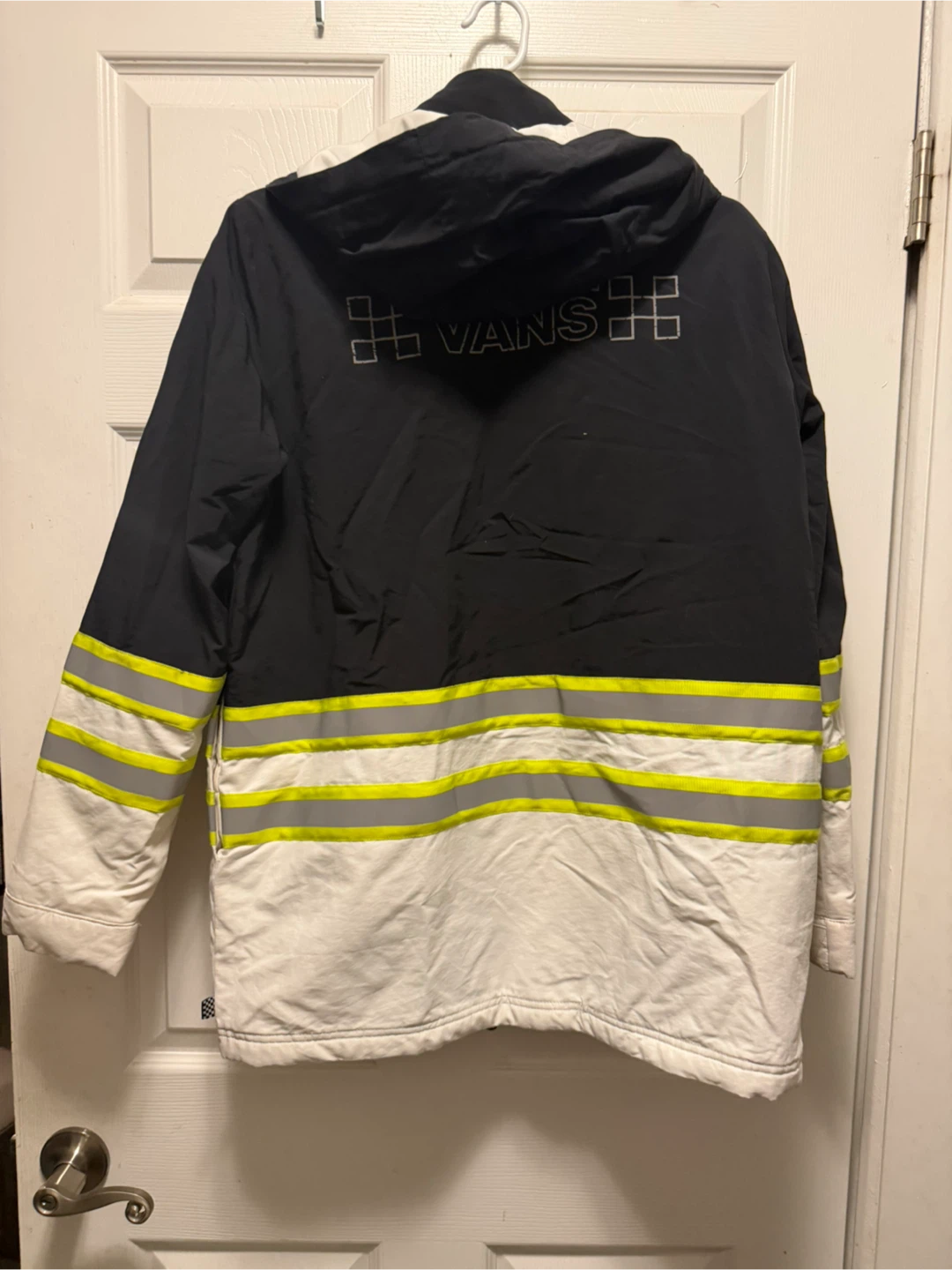 Vans Black and White Jacket with Reflective Stripes - photo 2