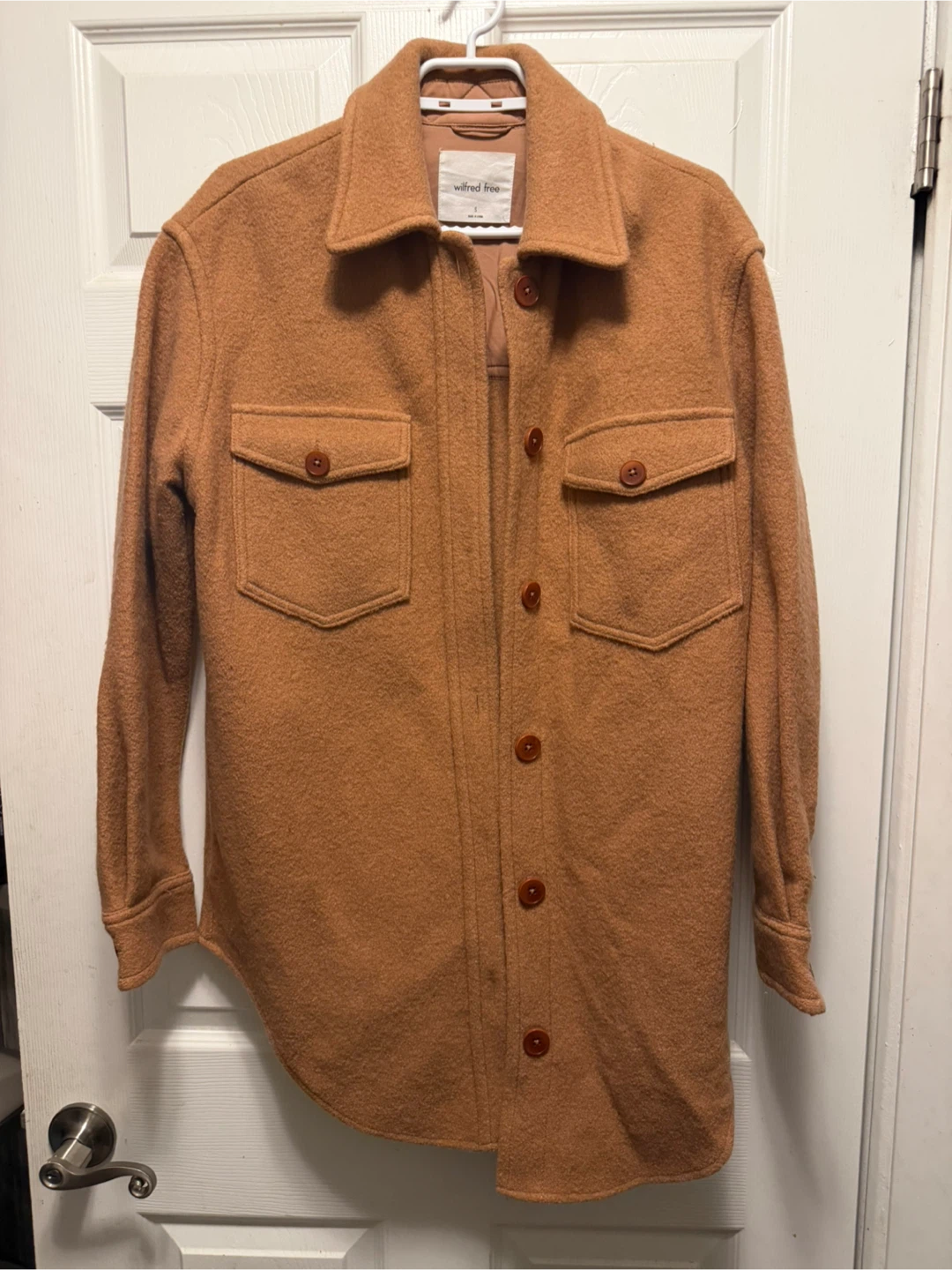 Wilfred Free Shacket - Tan - Size S