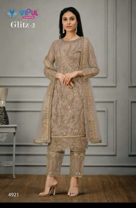 Vipul Glitz-3 Embroidered Suit