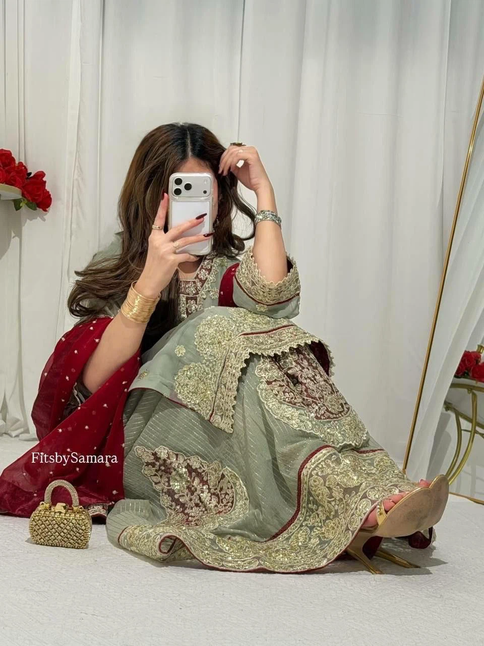 Women's 3-Piece Embroidered Kurti Set - photo 2