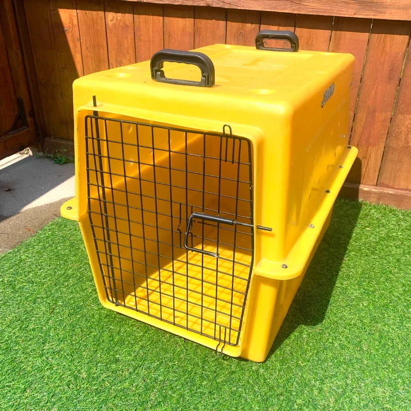 Large Pet Carrier Dog Travel Kennel Crate Plastic Animal Cage