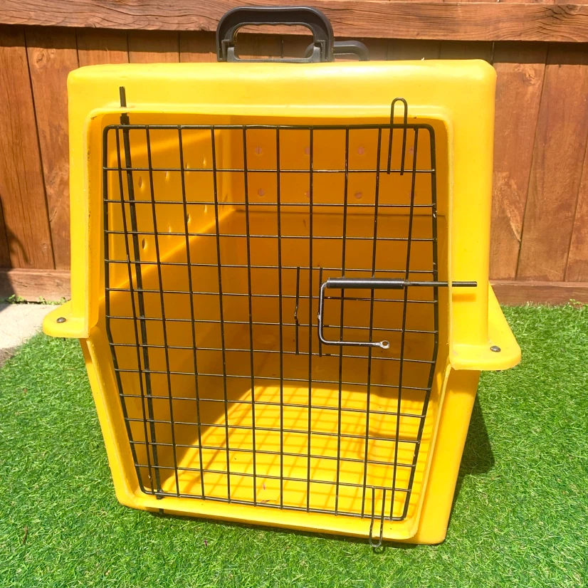 Large Pet Carrier Dog Travel Kennel Crate Plastic Animal Cage - photo 4
