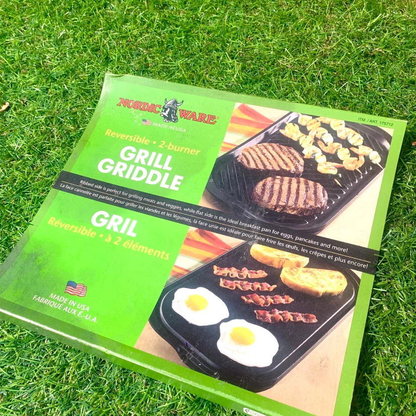 Reversible 2 Burner Grill Griddle Stovetop BBQ Cooking Pan - photo 5