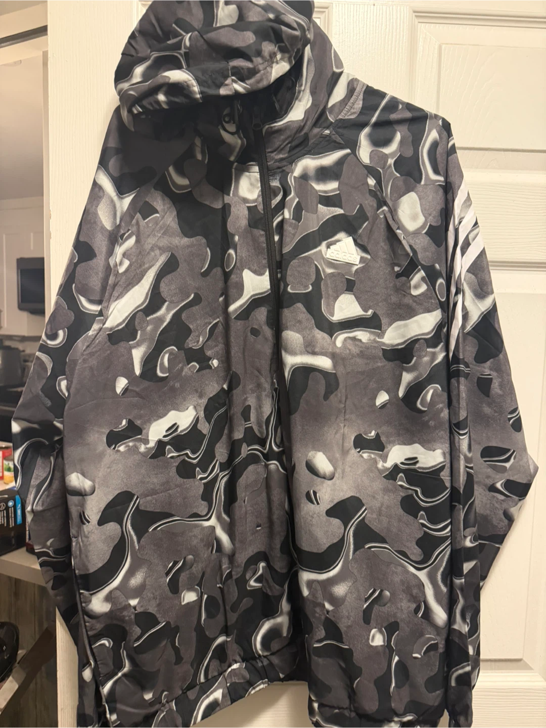 Adidas Camouflage Hooded Jacket
