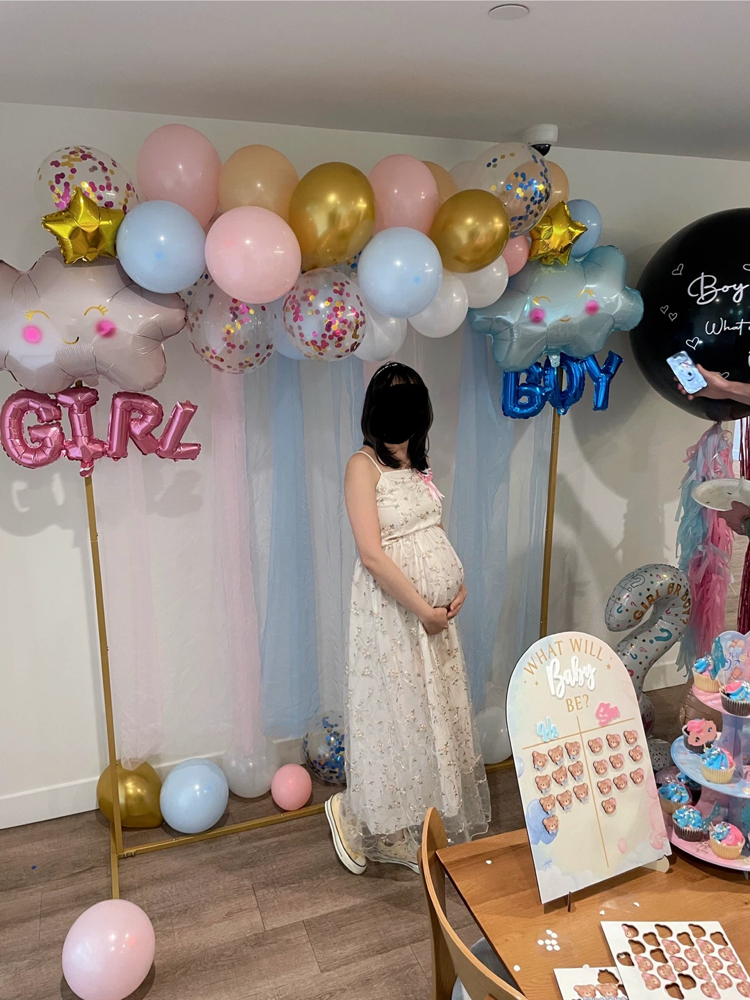 Baby shower dress + headband - photo 3