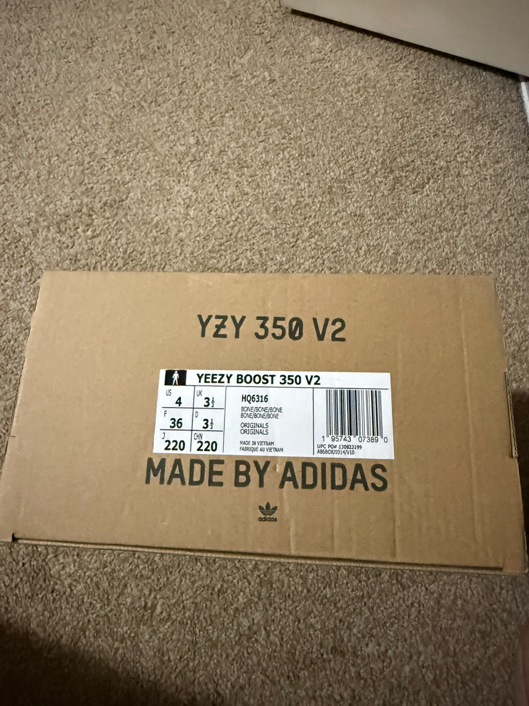 Adidas Yeezy Boost 350 V2 Cream/Off-White - photo 4