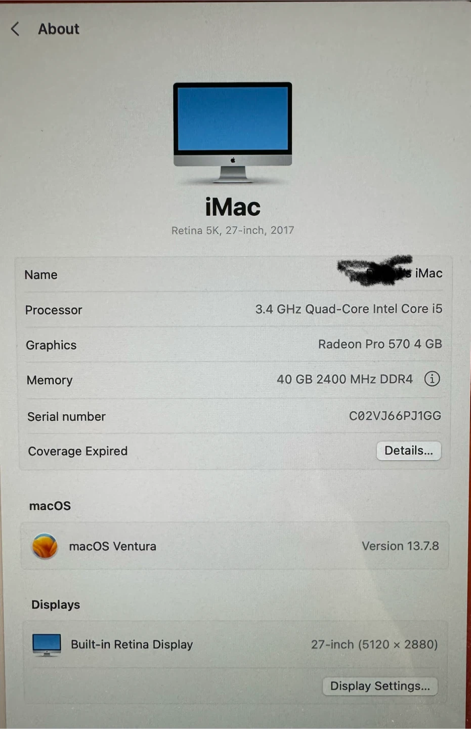 (OBO)iMac 27" 5K Retina (2017) - 40GB RAM! - photo 4