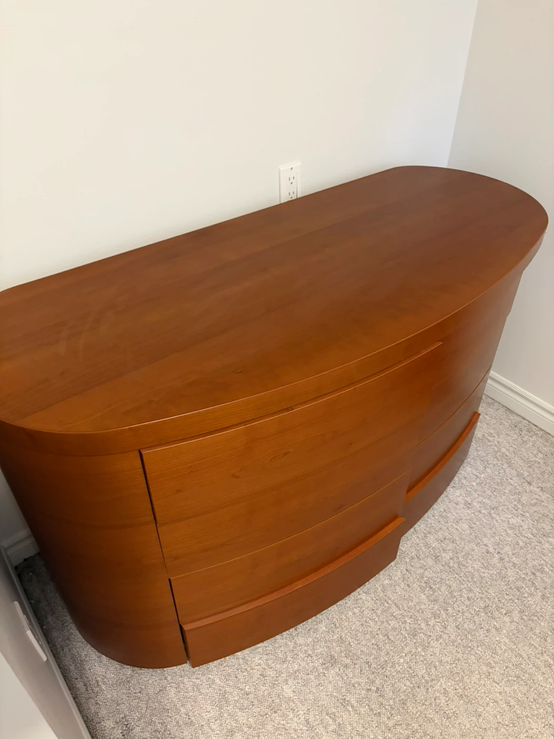 Curved 4-Drawer Dresser - photo 4