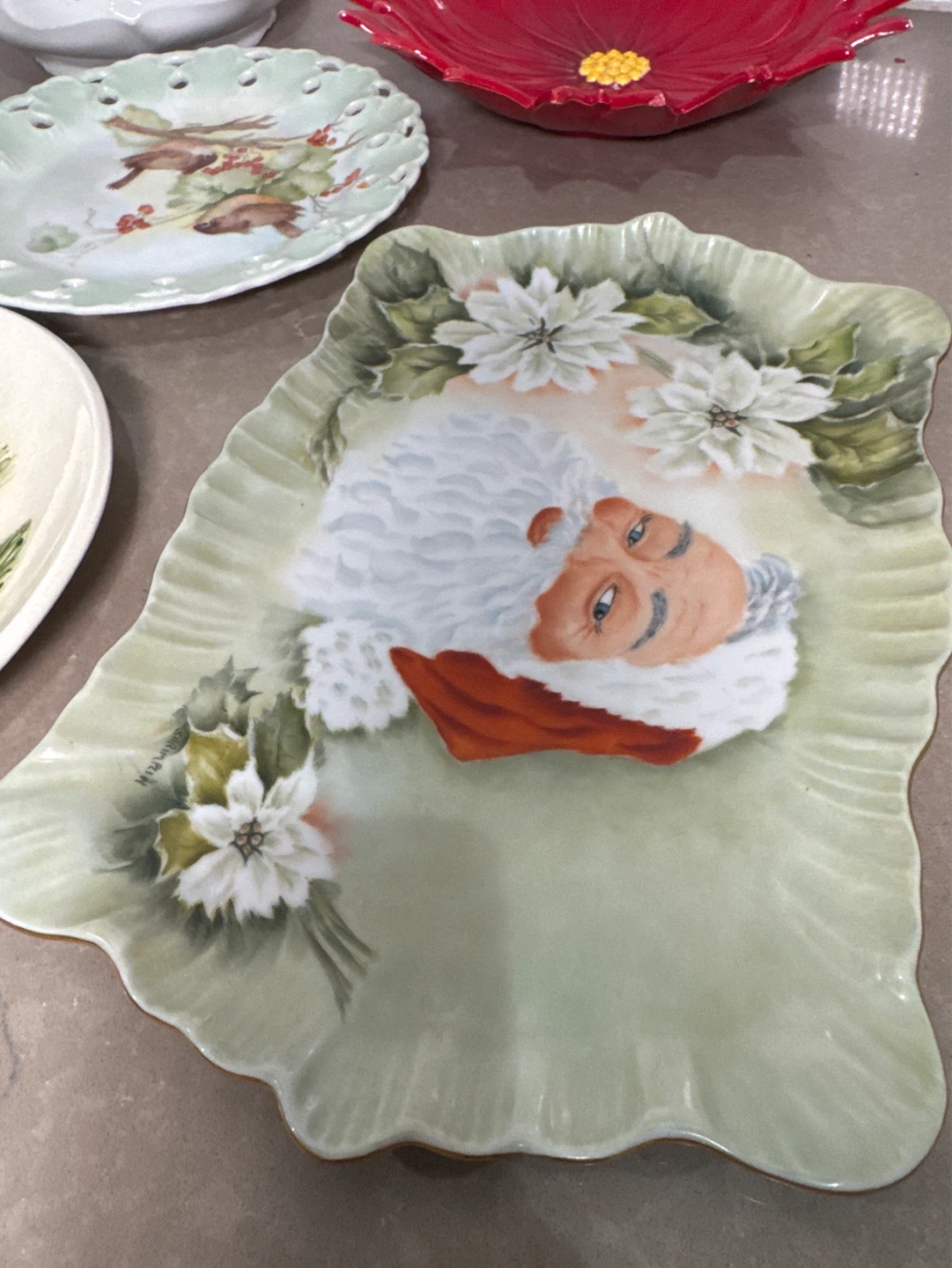 Christmas Ceramic Plates and Bowl Set - photo 4