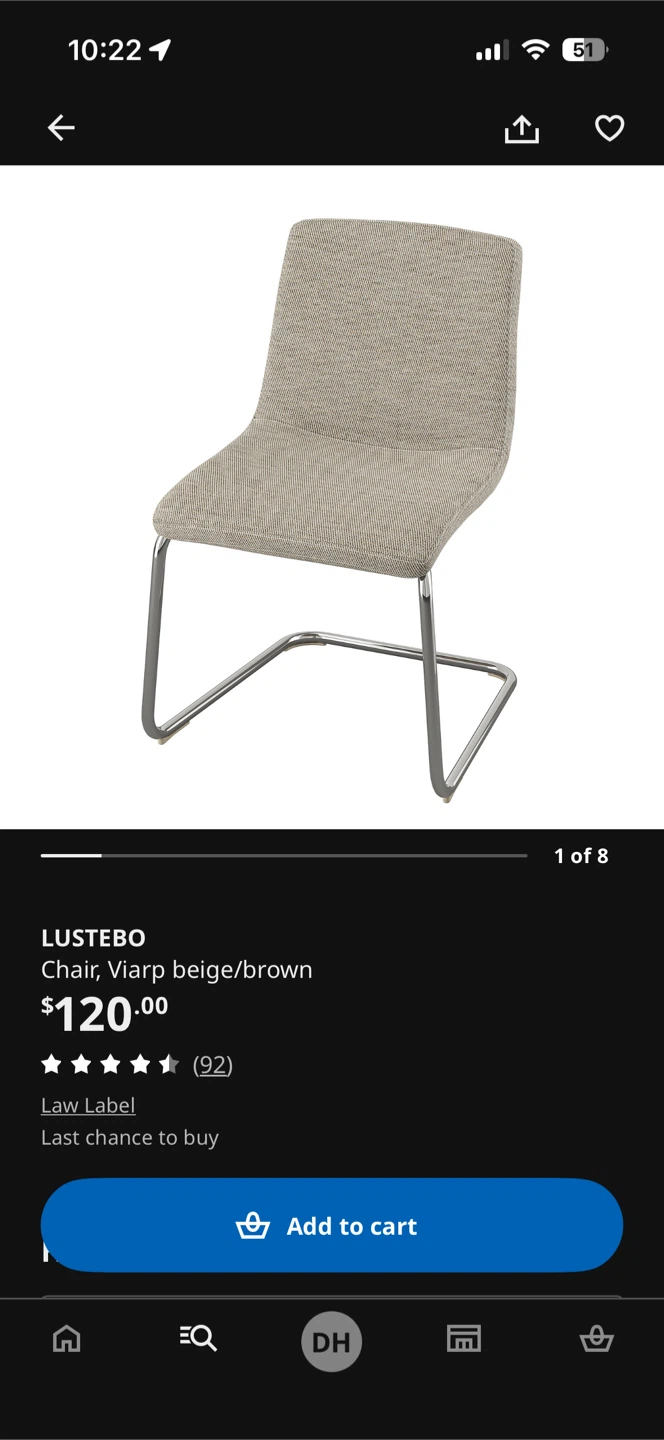 IKEA LUSTEBO Chair - photo 2